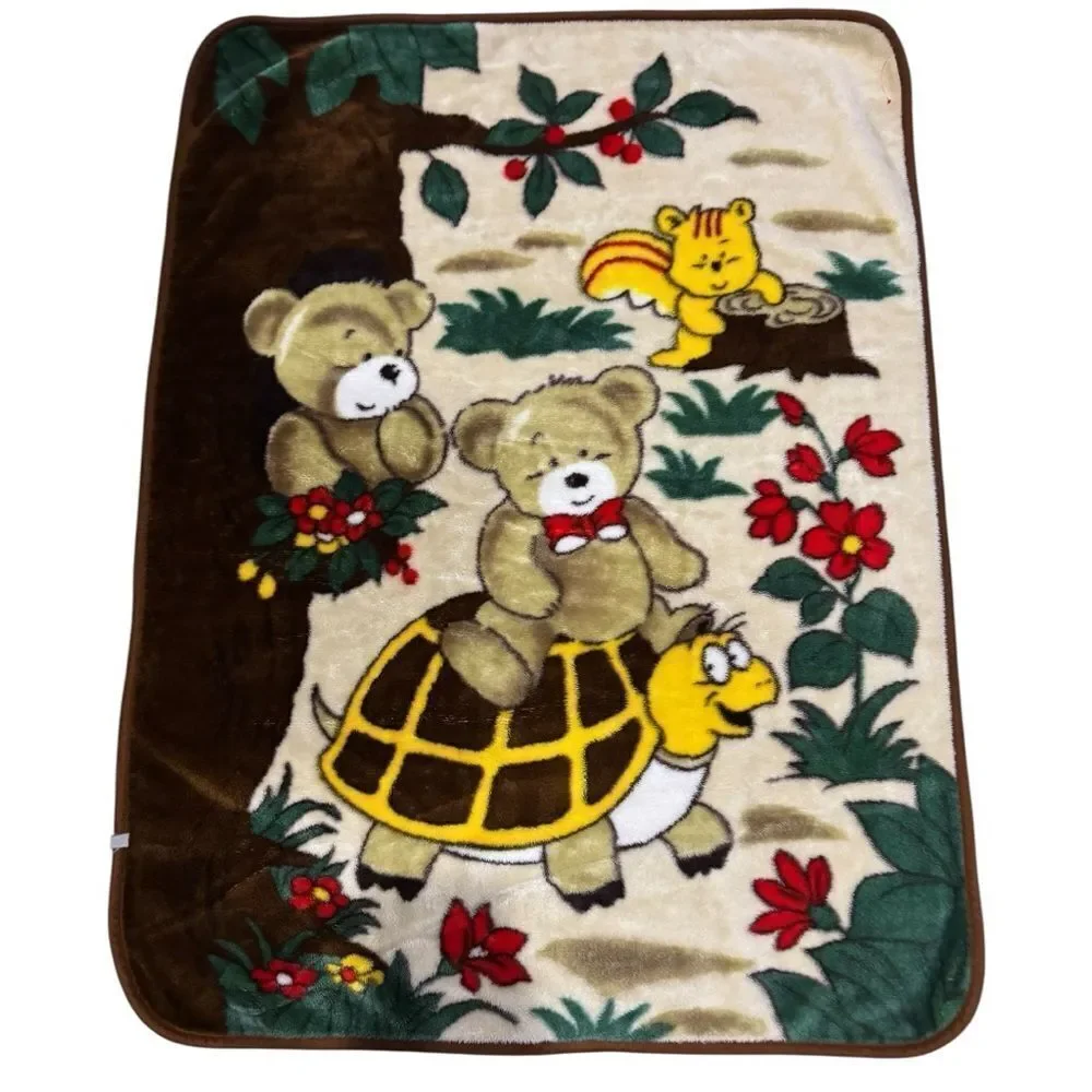 Vintage 1990s Tokyo Luck Plush Child’s Blanket